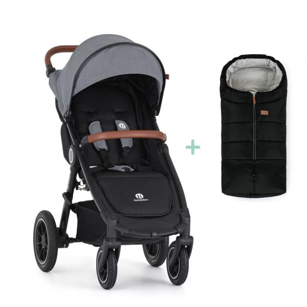 PETITE&MARS Kočík športový Street2 Air Oak Ultimate Grey + PETITE&MARS fusak Jibot ZADARMO 
