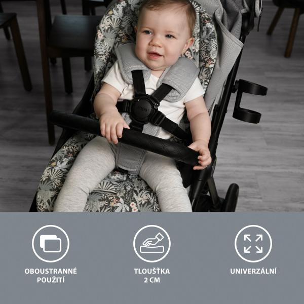 Zopa Vložka do kočíka z pamäťovej peny Comfort, Jungle Pink 