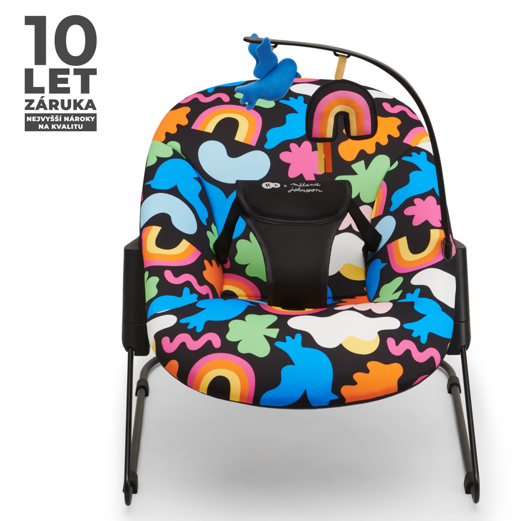 KINDERKRAFT Hojdacie lehátko Calmee Happy Shapes 0m+, do 9kg 