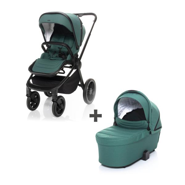 MOVE Cross 2 kočík + XL hl. korba zdarma, Antique Green/Black 