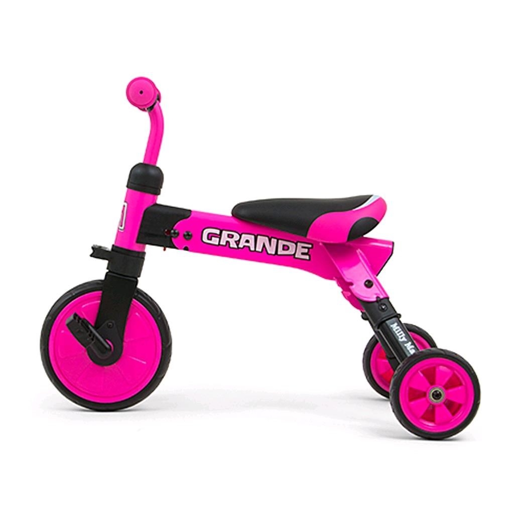 Detská trojkolka 2v1 Milly Mally Grande pink 